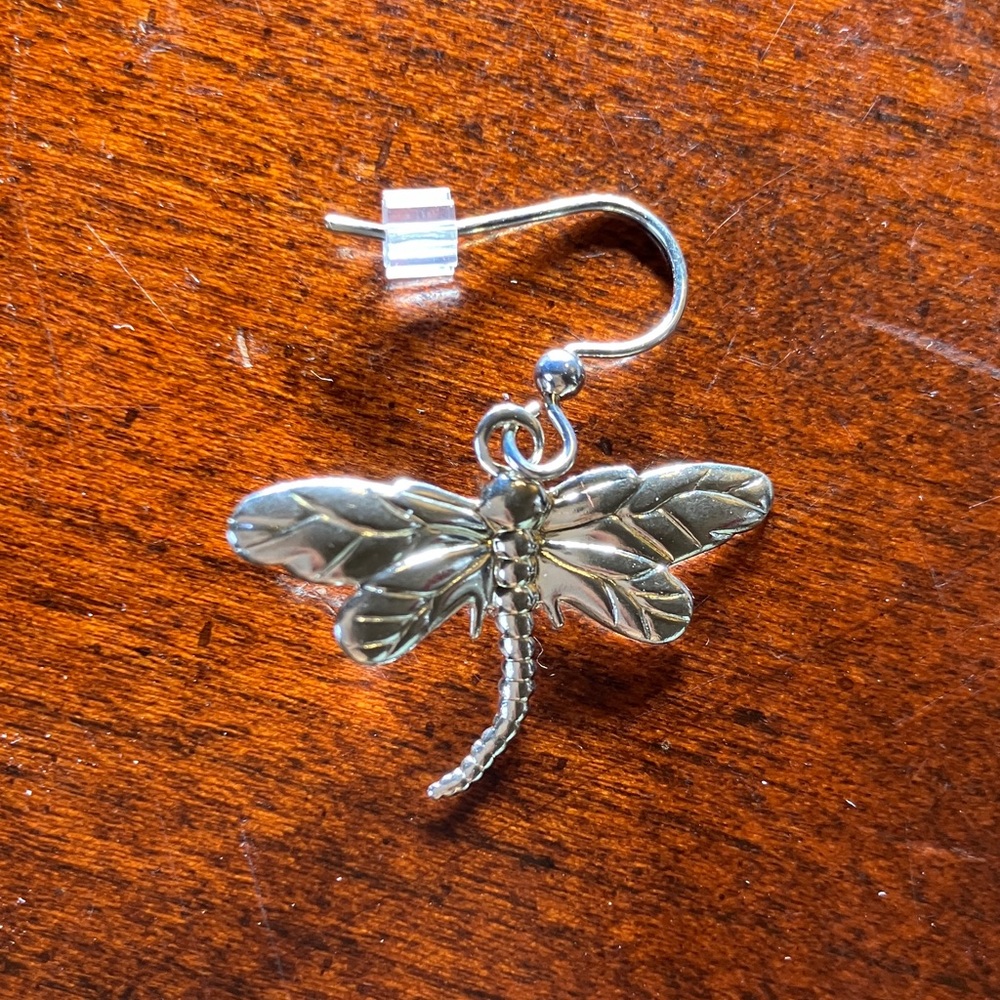 Silver Dragonfly Earrings
